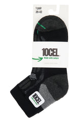10CEL Quarter Work Socks Black