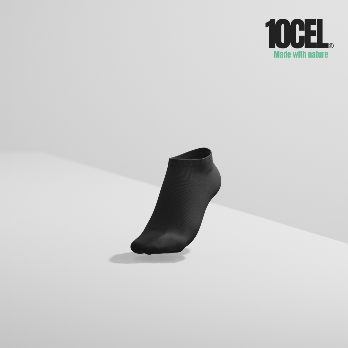 10CEL Short Socks Black - (Pack of 2)