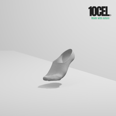 10CEL Invisible Footies White - (Pack of 2)