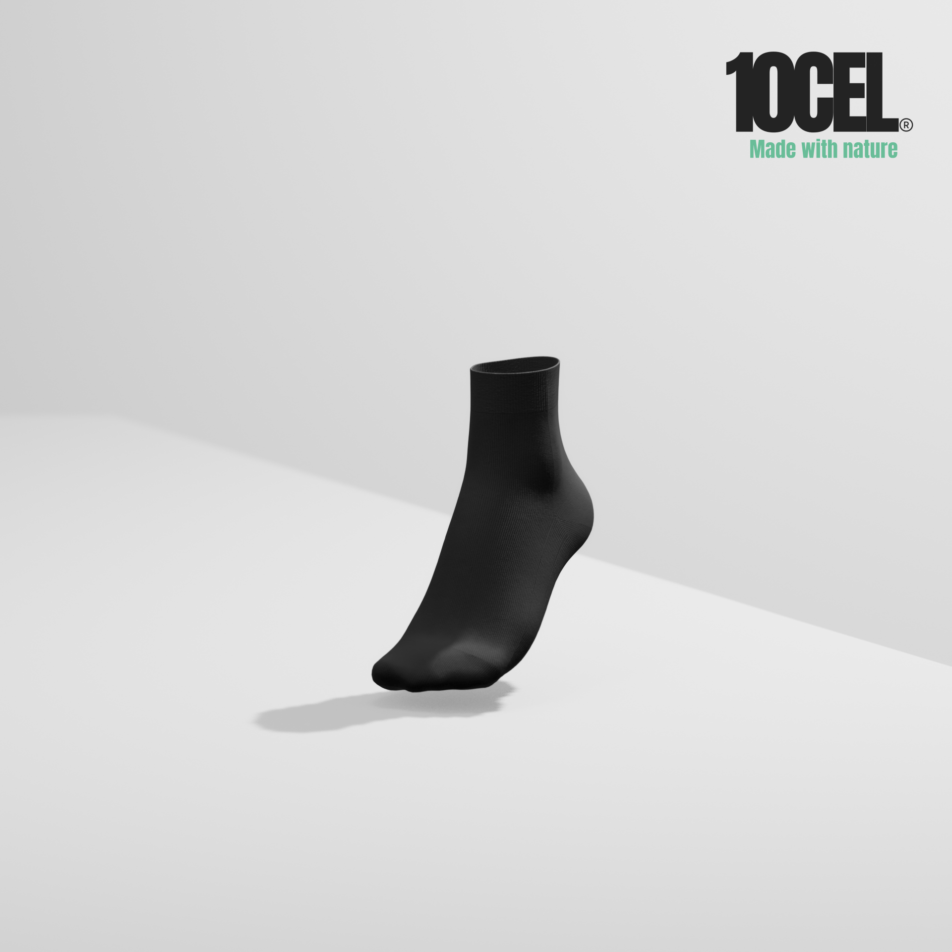 10CEL Quarter Socks Black - (Pack of 2)