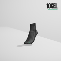 10CEL Quarter Work Socks Black