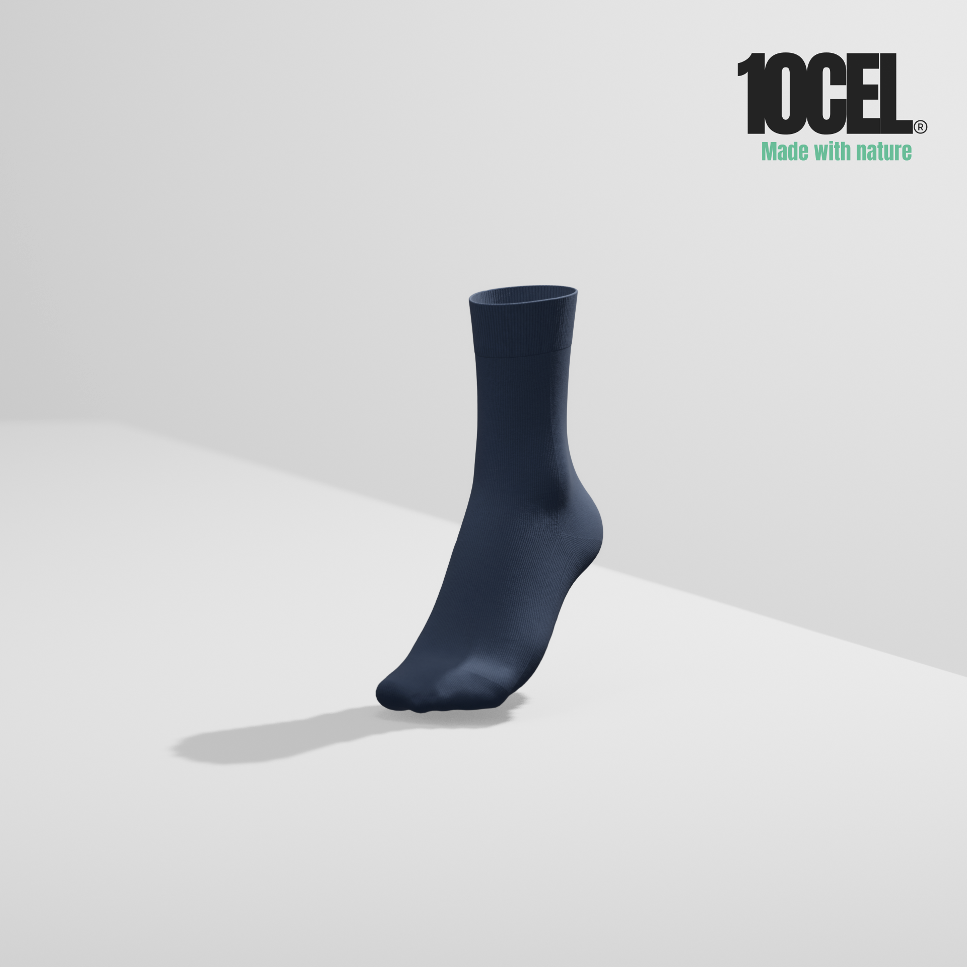 10CEL Plain Sokken Light Grey