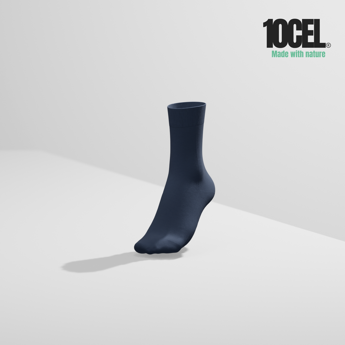 10CEL Plain Sokken Navy