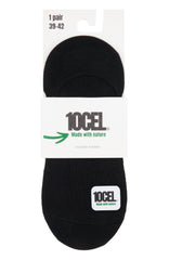 10CEL Invisible Footies Black - (Pack of 2)