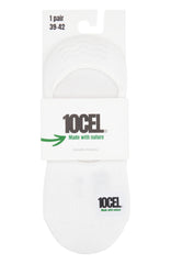 10CEL Invisible Footies White - (Pack of 2)