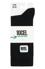 10CEL Plain Sokken Black
