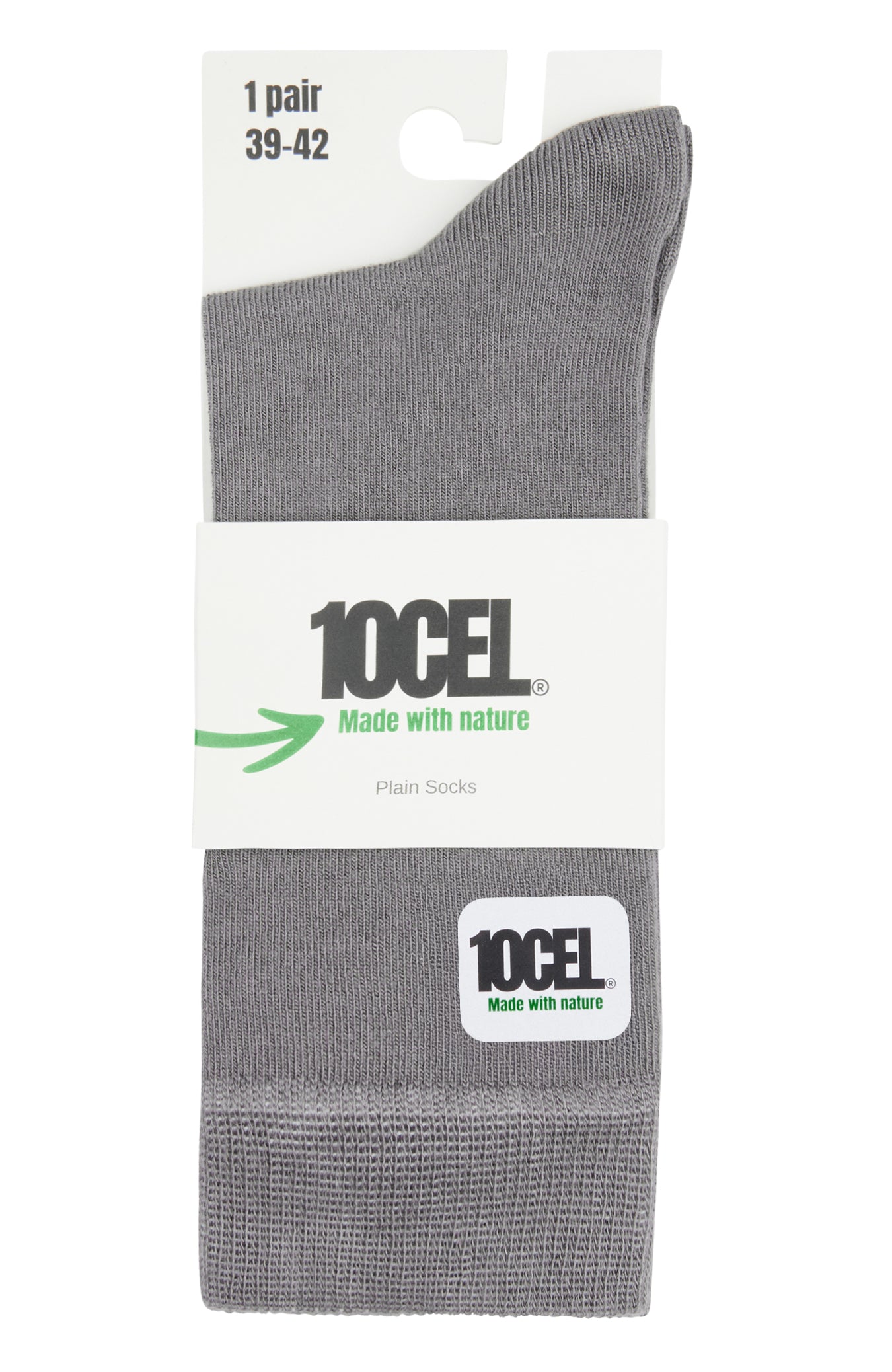 10CEL Plain Sokken Light Grey