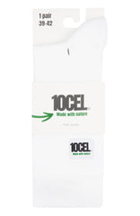 10CEL Plain Sokken White